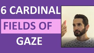 Six Cardinal Fields of Gaze Nursing  Nystagmus Eyes Cranial Nerve 346 Test [upl. by Medovich]