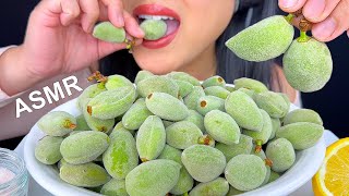 ASMR FRESH GREEN ALMONDS CRUNCHY amp CRACKING SOUNDS [upl. by Rey]