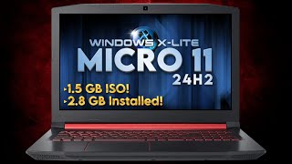 Windows XLite Micro 11 24H2  The Extremely Tiny and Powerful Windows 11 Build [upl. by Spalla]