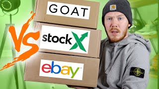 I Tried STOCKX VS GOAT VS EBAY Which is BEST for BUYING Sneakers [upl. by Maltz332]