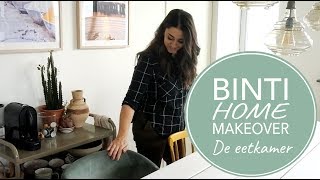 EETKAMER STYLING amp EETTAFEL WIT VERVEN  MAKE OVER VLOG [upl. by Jacynth]