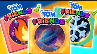 🌈🌺🤩❄️Three Colourful Stickers Album Complete❄️🤩My Talking Tom Friends Gameplay🤩❄️🌺🌈 [upl. by Asenav]