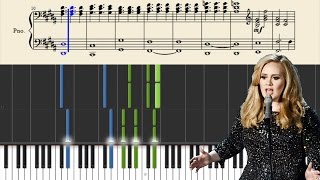 Adele  When We Were Young  Piano Tutorial  Sheets [upl. by Ariait]