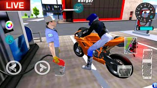 ✅3D Driving Class Simulator Bullet Train Vs Motorbike  Bike Driving Game  Android Gameplay [upl. by Ianahs]