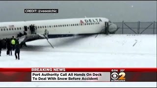 NTSB Investigation Looks Into Why Plane Skidded Off LGA Runway [upl. by Atived]