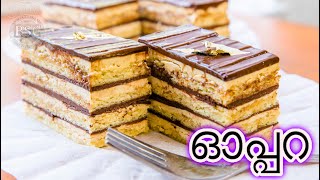 The BEST Opera Cake  Torte ഓപ്പറ കേക്ക് recipe tutorial At Home [upl. by Ahsla675]