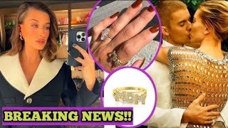 Hailey Bieber Thrilled as Justin Bieber Gifts 2M Diamond Ring to Celebrate Baby’s Arrival [upl. by Atinor]