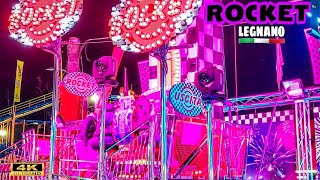 ROCKET Ride  Giostre 2024 🇮🇹 Legnano Lunapark 4K [upl. by Ynelram]