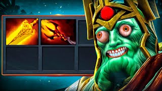 Insane Burst Damage Wraith King Radiance  Dagon One Shot 34Kills Dota 2 [upl. by Ennayrb891]