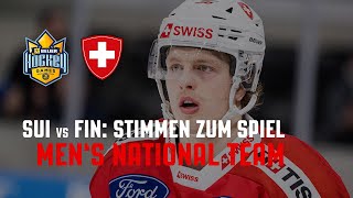 Switzerland vs Finland  Stimmen zum Spiel  Beijer Hockey Games  Mens National Team [upl. by Darbie]