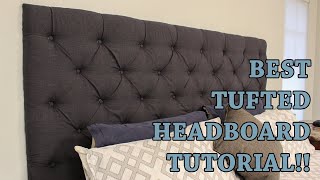 How to Make Your Own Tufted Headboard [upl. by Dola]