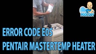 EO5 Stack Flue Sensor on a Pentair Mastertemp Heater  How to fix it [upl. by Aiouqes295]