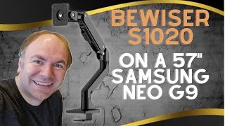 BEWISER S1020 review on a Samsung 57quot Odyssey Neo G9 [upl. by Hillery979]