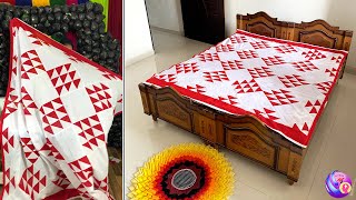 Prepare for winter with Warm  bedsheet making [upl. by Tioneb]