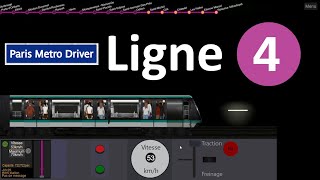 Paris Métro Driver  Ligne 4 Bagneux  Lucie Aubrac ➡ Réaumur  Sébastopol [upl. by Lewls586]