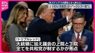 【“トランプ一強”に】上下院も「共和党」か 「1次政権とは全く異なる」アメリカメディア [upl. by Nylareg]