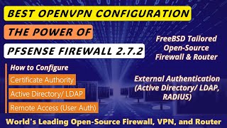 pfSense 272 New  Configure OpenVPN “Remote Access User Auth” with LDAP [upl. by Carder]