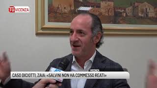 TG VICENZA 21022019  CASO DICIOTTI ZAIA «SALVINI NON HA COMMESSO REATI» [upl. by Derrek]