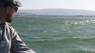 Crazy Waves 🌊⛵on The Sea of Galilee LIVE [upl. by Strephon823]