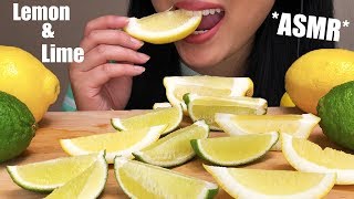 ASMR Lemon amp Lime  Real Fruit Eating Sounds  Super Sour Challenge  ASMR Phan [upl. by Hurlbut]