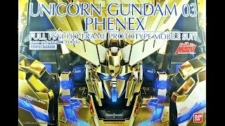 1139  PG Unicorn Gundam 03 Phenex UNBOXING [upl. by Nuzzi]