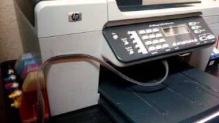 HP Officejet 5610xi CISS  Continuous Ink Supply System [upl. by Rimma]