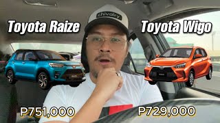 Toyota Raize vs Toyota Wigo  DONT MAKE A MISTAKE ✋🏻  WATCH BEFORE YOU BUY ⛔️ [upl. by Yirinec]