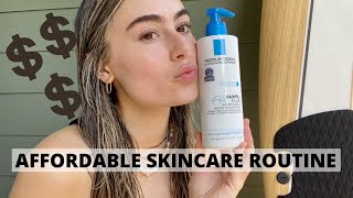 DRUGSTORE SKINCARE ROUTINE FOR DRY ACNE PRONE SKIN [upl. by Ennayhc617]