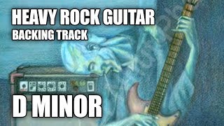 Heavy Rock Guitar Backing Track In D Minor [upl. by Nordgren]