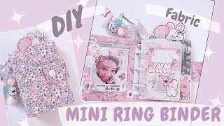 How to make a Mini 3 Ring Fabric binder [upl. by Thaxter]