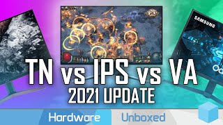 What Display Tech is Best TN vs IPS vs VA  2021 Update [upl. by Harleigh]