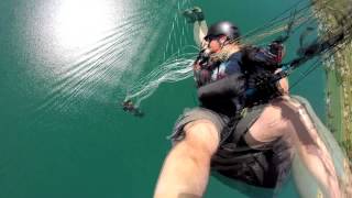 paragliding accident fall into the canopy  slow motion [upl. by Nichole332]