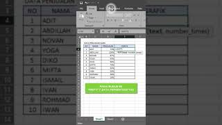 MEMBUAT GRAFIK EXCEL MENGGUNAKAN FUNGSI REPT excell belajarexcell shortcuts exceltips [upl. by Maer]