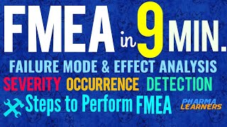 How to perform FMEA Process steps and Risk Calculation Failure Mode and Effect AnalysisICH Q9 [upl. by Nykal]