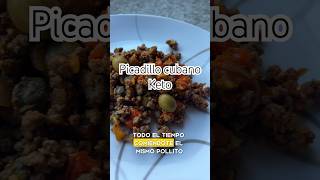 Carne molida inspiración cubana  PICADILLO KETO recetasketoespañol dietaketo recetasketo keto [upl. by Sterrett]