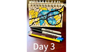 Neurographic Art 21 Day Challenge Removing Limitations Algorithm Day 3 [upl. by Artnoed217]