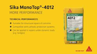 High Durability plus reduced carbon footprint  Sika MonoTop®4012 [upl. by Hildick]