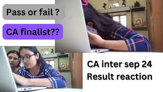 CA intermediate result reaction sep 24  Am I a CA Finalist [upl. by Htennaj]