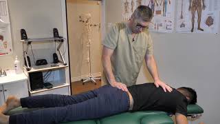 Osteopathic Technique Demo Myofascial Release Legs and Back [upl. by Kathye456]