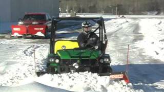 Gator and BOSS UTV Plow Stacking Snow [upl. by Adonis]