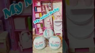 My Mini Baby doll house dollhouse barbie Zuru Baby stuff dolls Mini miniatures moni world [upl. by Aztiram515]