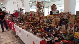 My large collection of vintage tin toys at the Hobby Toys in Italy [upl. by Manbahs]