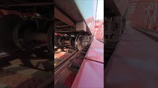 Wheels vibration on 108 years old Railway bridge train shorts [upl. by Galven376]