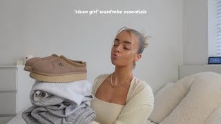 ‘clean girl’ wardrobe essentials [upl. by Shanleigh903]