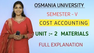 MATERIALS  LIFO FIFO WEIGHTED SIMPLE EOQ amp STOCK LEVELS EXPLAINATION VIDEO  shivanipallela [upl. by Helsa]