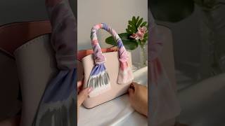 Quick Hack Add Pastel Elegance to Your Handbag 🌸 bagaccessories bagessentials twilly [upl. by Rehteh]