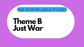 GCSE RS Theme D4 Just War [upl. by Pentheam457]