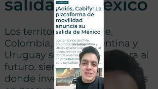 ¿Cabify está saliendo de México 🚨 Cabify México NoticiaDeÚltimaHora Transporte [upl. by Heringer]