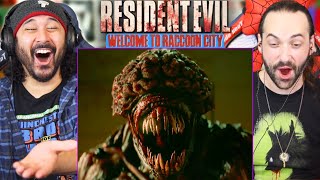 RESIDENT EVIL WELCOME TO RACCOON CITY TRAILER REACTION Resident Evil 2021 [upl. by Yahsram]