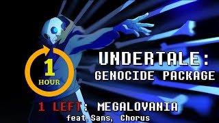 Undertale Genocide Package  Megalovania One Hour ft Steel [upl. by Gib]